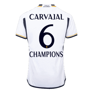 CARVAJAL #6 CHAMPIONS Real Madrid Home Authentic Soccer Jersey 2023/24