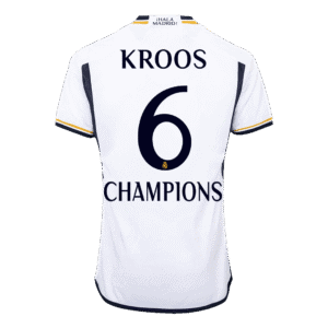 KROOS #6 CHAMPIONS Real Madrid Home Authentic Soccer Jersey 2023/24