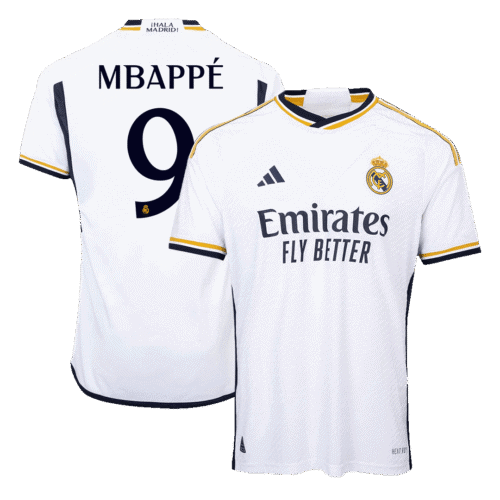 MBAPPÉ #9 Real Madrid Home Authentic Soccer Jersey 2023/24