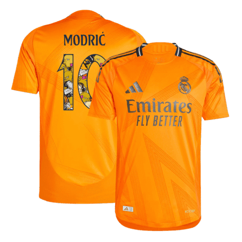 MODRIĆ #10 Real Madrid Away Authentic Soccer Jersey 2024/25 - Bear Champ Font