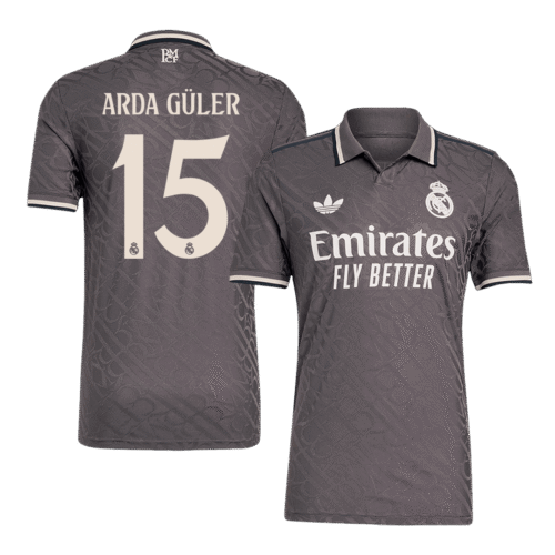 ARDA GÜLER #15 Real Madrid Third Away Authentic Soccer Jersey 2024/25