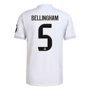 BELLINGHAM #5 Real Madrid Home Authentic Soccer Jersey 2025/26