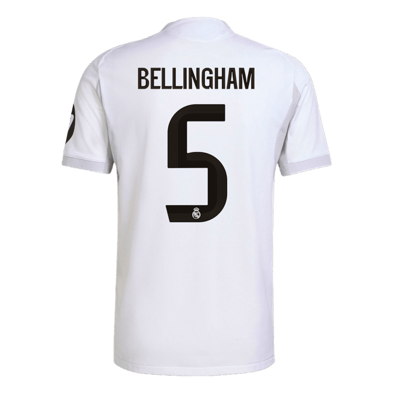 BELLINGHAM #5 Real Madrid Home Authentic Soccer Jersey 2025/26