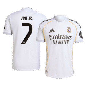 VINI JR. #7 Real Madrid Home Authentic Soccer Jersey 2025/26
