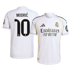 MODRIĆ #10 Real Madrid Home Authentic Soccer Jersey 2025/26
