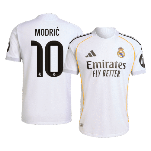 MODRIĆ #10 Real Madrid Home Authentic Soccer Jersey 2025/26