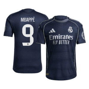 MBAPPÉ #9 Real Madrid Away Authentic Soccer Jersey 2025/26