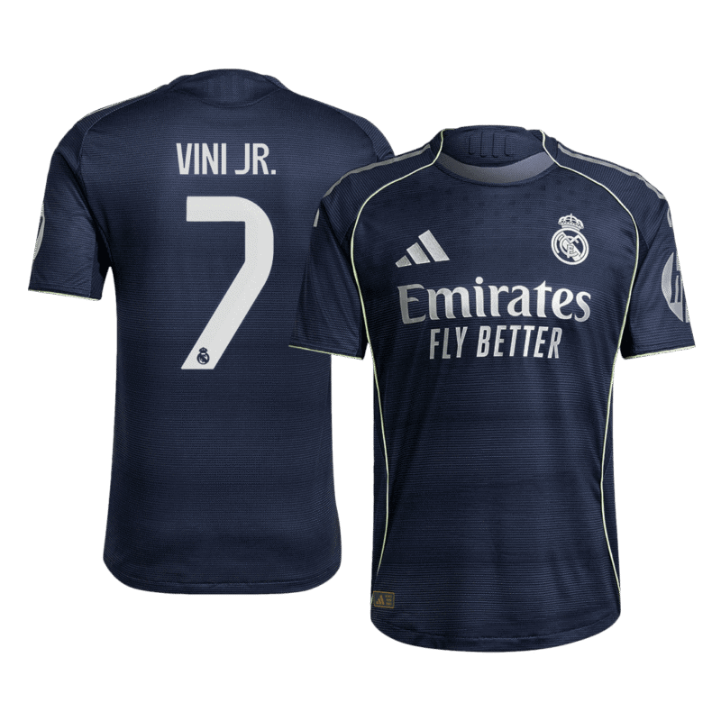 VINI JR. #7 Real Madrid Away Authentic Soccer Jersey 2025/26