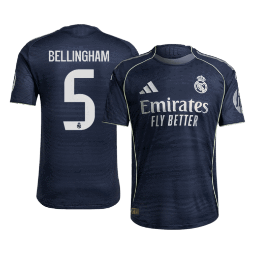 BELLINGHAM #5 Real Madrid Away Authentic Soccer Jersey 2025/26