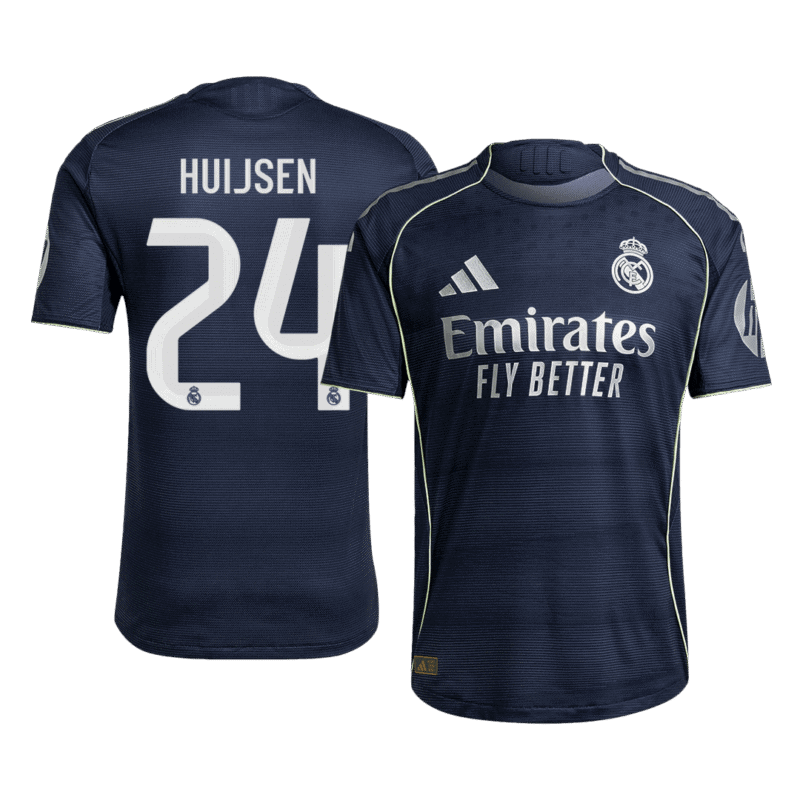 HUIJSEN #24 Real Madrid Away Authentic Soccer Jersey 2025/26