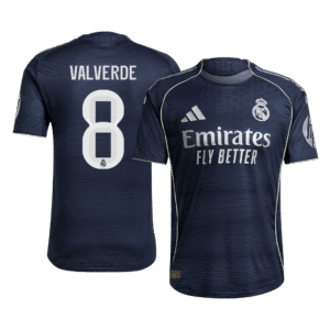 VALVERDE #8 Real Madrid Away Authentic Soccer Jersey 2025/26
