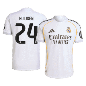 HUIJSEN #24 Real Madrid Home Authentic Soccer Jersey 2025/26