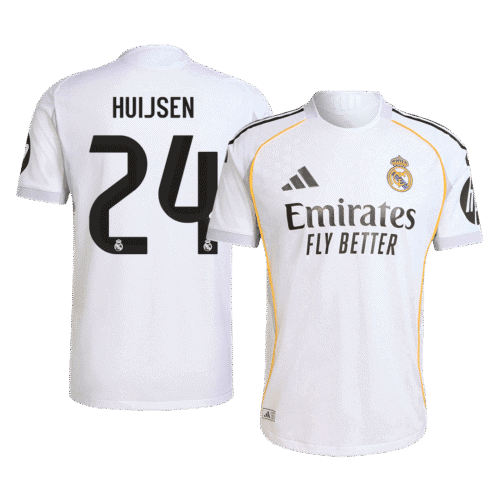 HUIJSEN #24 Real Madrid Home Authentic Soccer Jersey 2025/26
