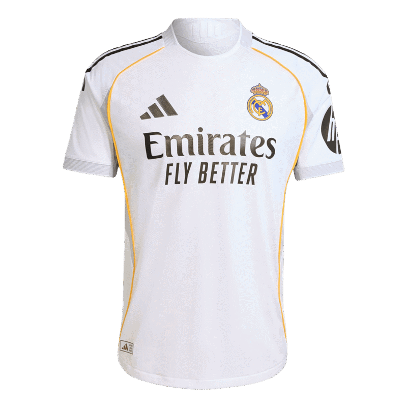 HUIJSEN #24 Real Madrid Home Authentic Soccer Jersey 2025/26