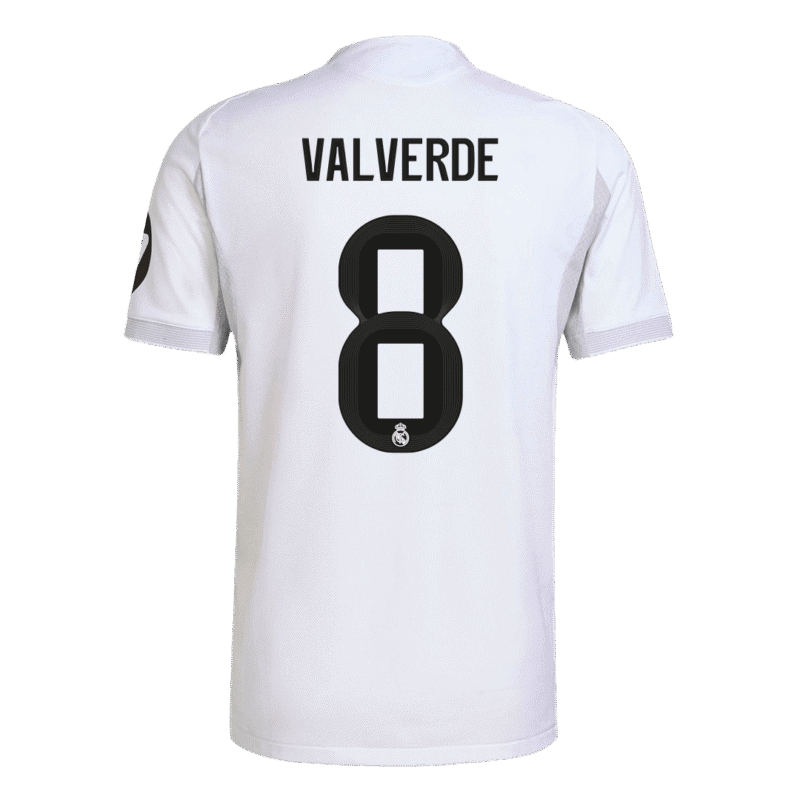 VALVERDE #8 Real Madrid Home Authentic Soccer Jersey 2025/26