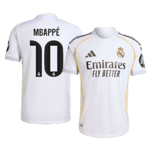 MBAPPÉ #10 Real Madrid Home Authentic Soccer Jersey 2025/26