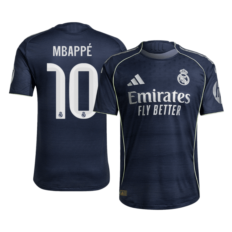 MBAPPÉ #10 Real Madrid Away Authentic Soccer Jersey 2025/26