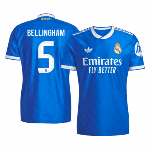 BELLINGHAM #5 Real Madrid Third Away Authentic Soccer Jersey 2025/26