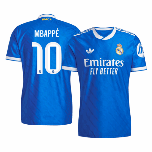 MBAPPÉ #10 Real Madrid Third Away Authentic Soccer Jersey 2025/26