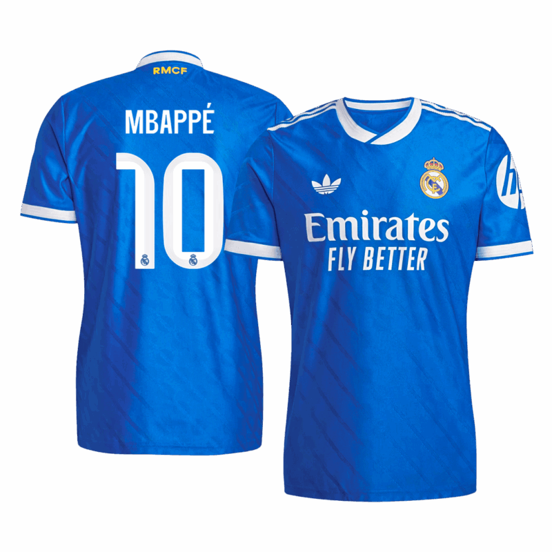 MBAPPÉ #10 Real Madrid Third Away Authentic Soccer Jersey 2025/26