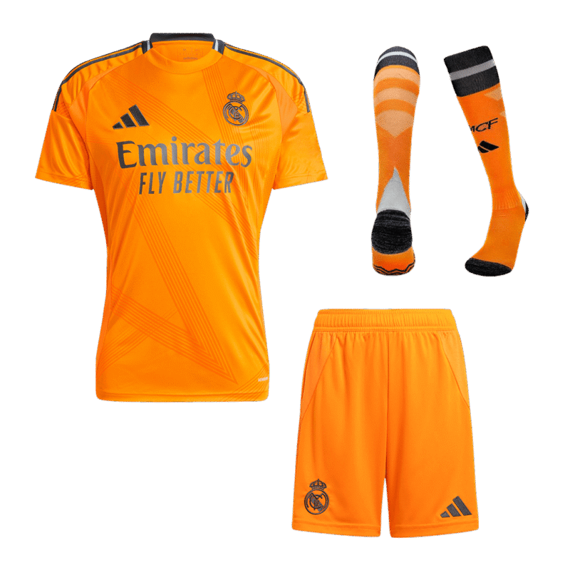 Real Madrid Away Soccer Jersey Kit(Jersey+Shorts+Socks) 2024/25