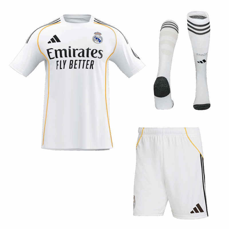 Real Madrid Home Jerseys Full Kit 2025/26