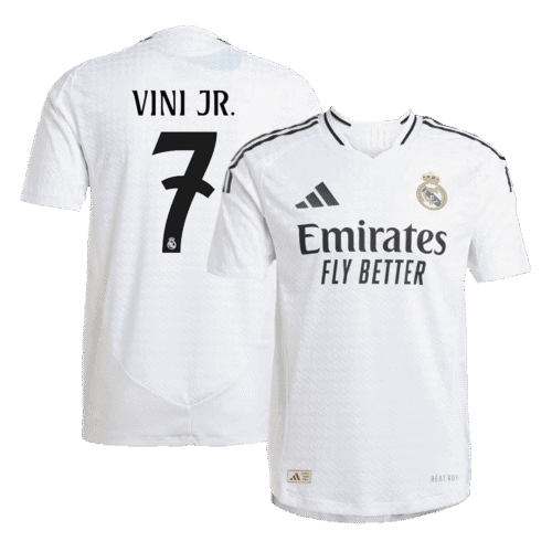 VINI JR. #7 Real Madrid Home Authentic Soccer Jersey 2024/25