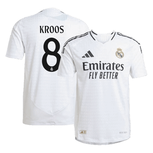 KROOS #8 Real Madrid Home Authentic Soccer Jersey 2024/25