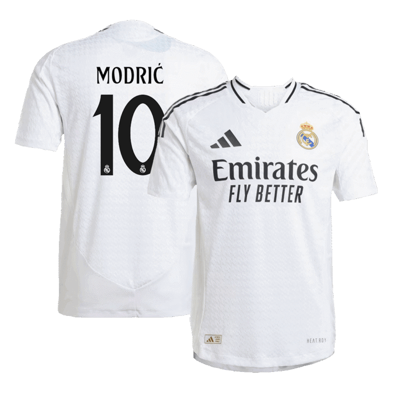 MODRIĆ #10 Real Madrid Home Authentic Soccer Jersey 2024/25