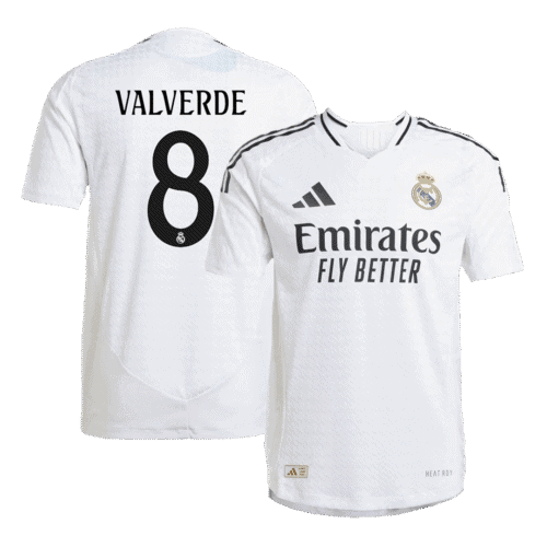 VALVERDE #8 Real Madrid Home Authentic Soccer Jersey 2024/25