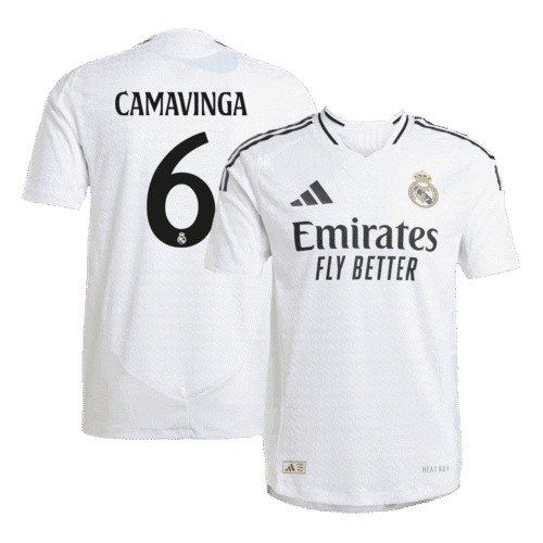 CAMAVINGA #6 Real Madrid Home Authentic Soccer Jersey 2024/25