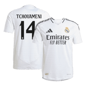 TCHOUAMENI #14 Real Madrid Home Authentic Soccer Jersey 2024/25