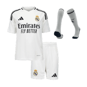 Real Madrid Home Kids Soccer Jerseys Full Kit 2024/25