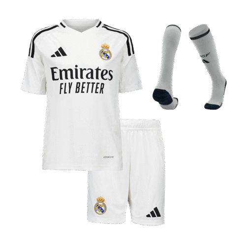 Real Madrid Home Kids Soccer Jerseys Full Kit 2024/25