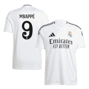 MBAPPÉ #9 Real Madrid Home Soccer Jersey 2024/25