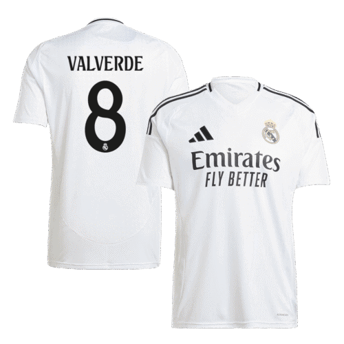 VALVERDE #8 Real Madrid Home Soccer Jersey 2024/25