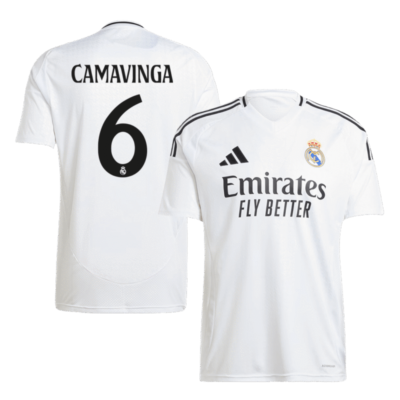 CAMAVINGA #6 Real Madrid Home Soccer Jersey 2024/25