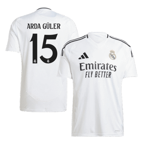 ARDA GÜLER #15 Real Madrid Home Soccer Jersey 2024/25