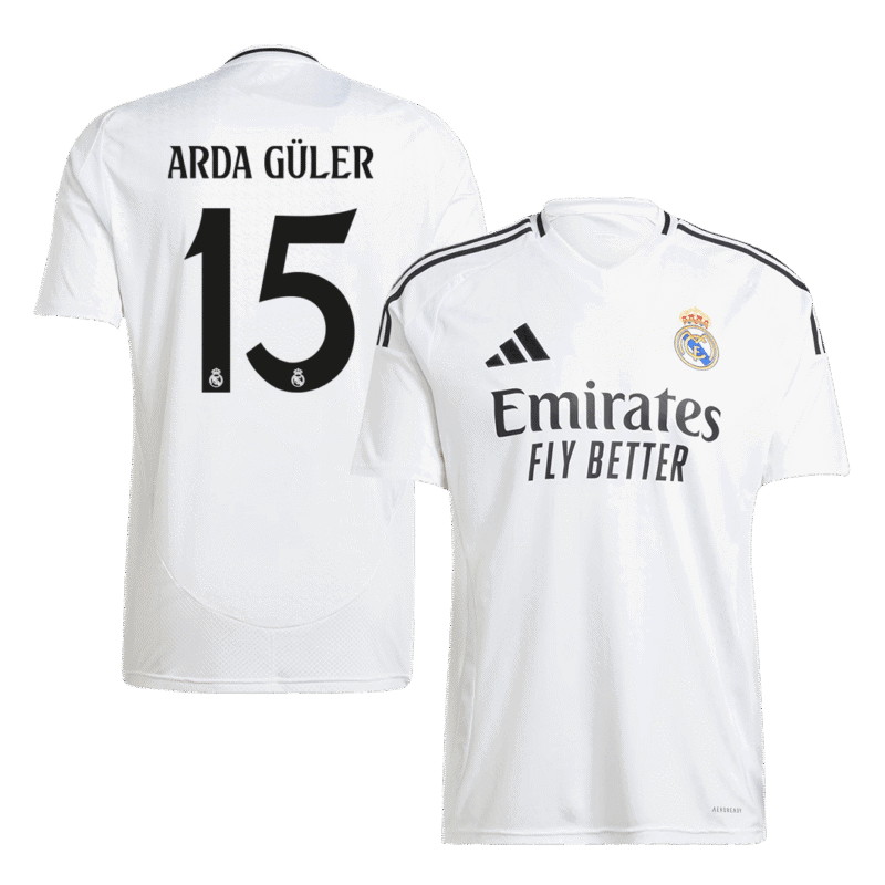 ARDA GÜLER #15 Real Madrid Home Soccer Jersey 2024/25