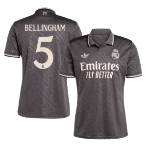 BELLINGHAM #5 Real Madrid Third Away Soccer Jersey 2024/25