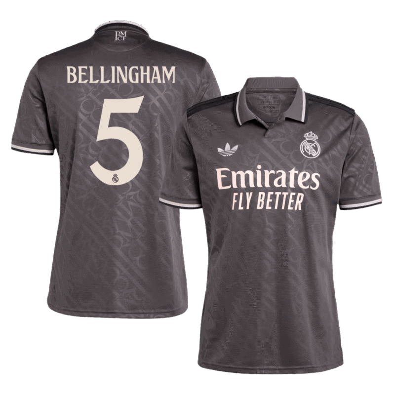 BELLINGHAM #5 Real Madrid Third Away Soccer Jersey 2024/25