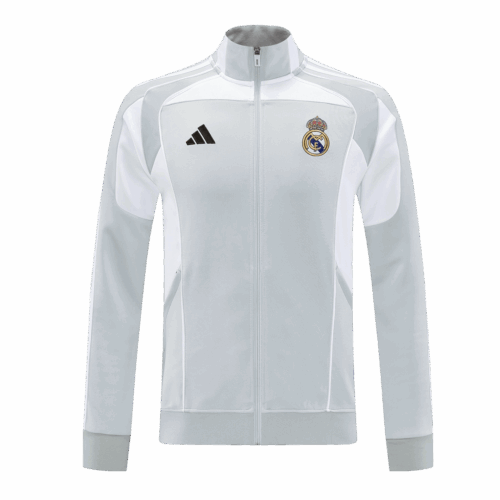Real Madrid Home Track Jacket 2025/26 - Gray