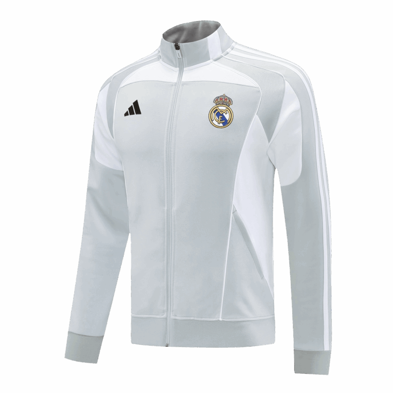 Real Madrid Home Track Jacket 2025/26 - Gray