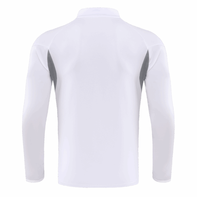 Kid's Real Madrid Zipper Sweatshirt Kit(Top+Pants) 25/26 White