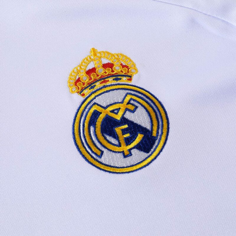Kid's Real Madrid Zipper Sweatshirt Kit(Top+Pants) 25/26 White
