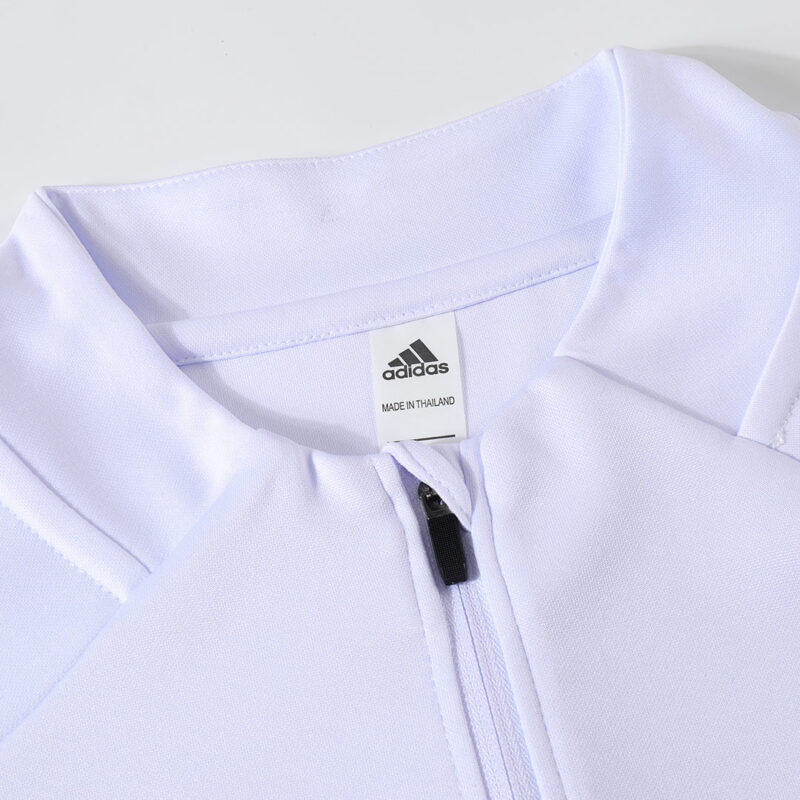 Kid's Real Madrid Zipper Sweatshirt Kit(Top+Pants) 25/26 White