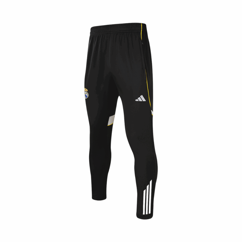 Kid's Real Madrid Zipper Sweatshirt Kit(Top+Pants) 25/26 Black