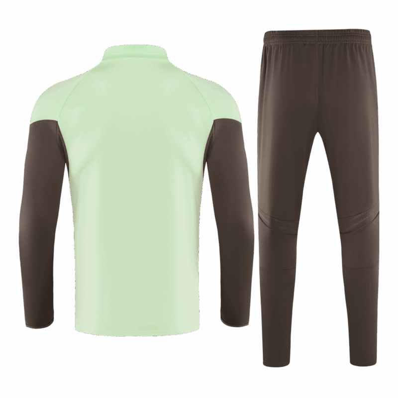 Kid's Real Madrid Zipper Sweatshirt Kit(Top+Pants) 25/26 Green