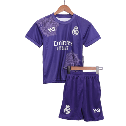Real Madrid Fourth Away Kids Soccer Jerseys Kit 2023/24
