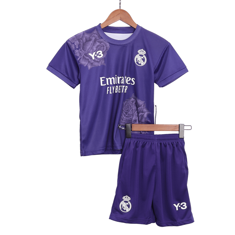 Real Madrid Fourth Away Kids Soccer Jerseys Kit 2023/24
